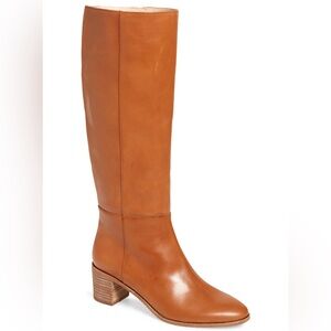 Madewell Carlotta boots w/wide calf in English Saddle 9.5 - great condition!